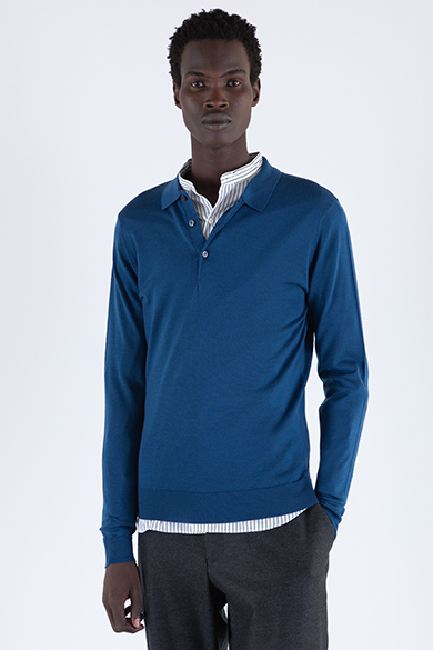 Men's Knitted Polo Shirts | Merino & Sea Island Cotton