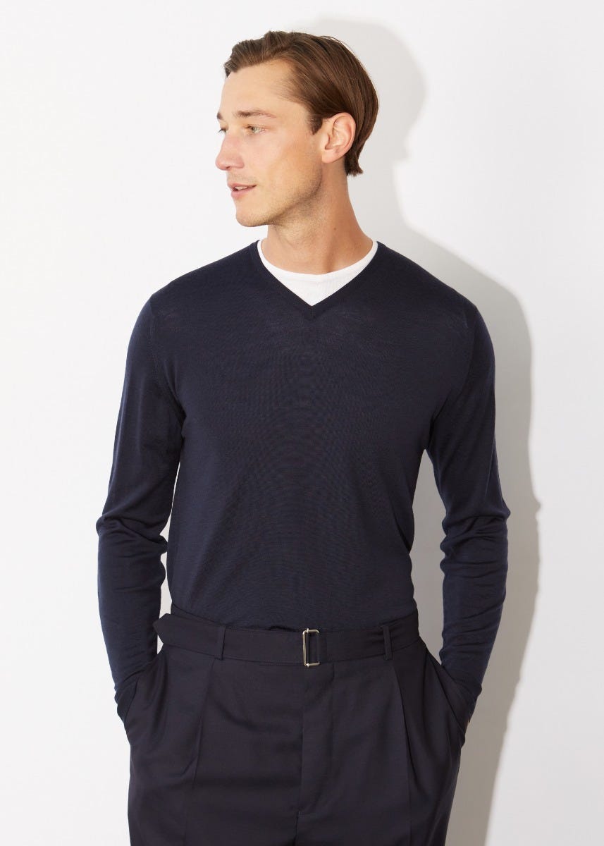 Mens Modern Fit Knitwear John Smedley