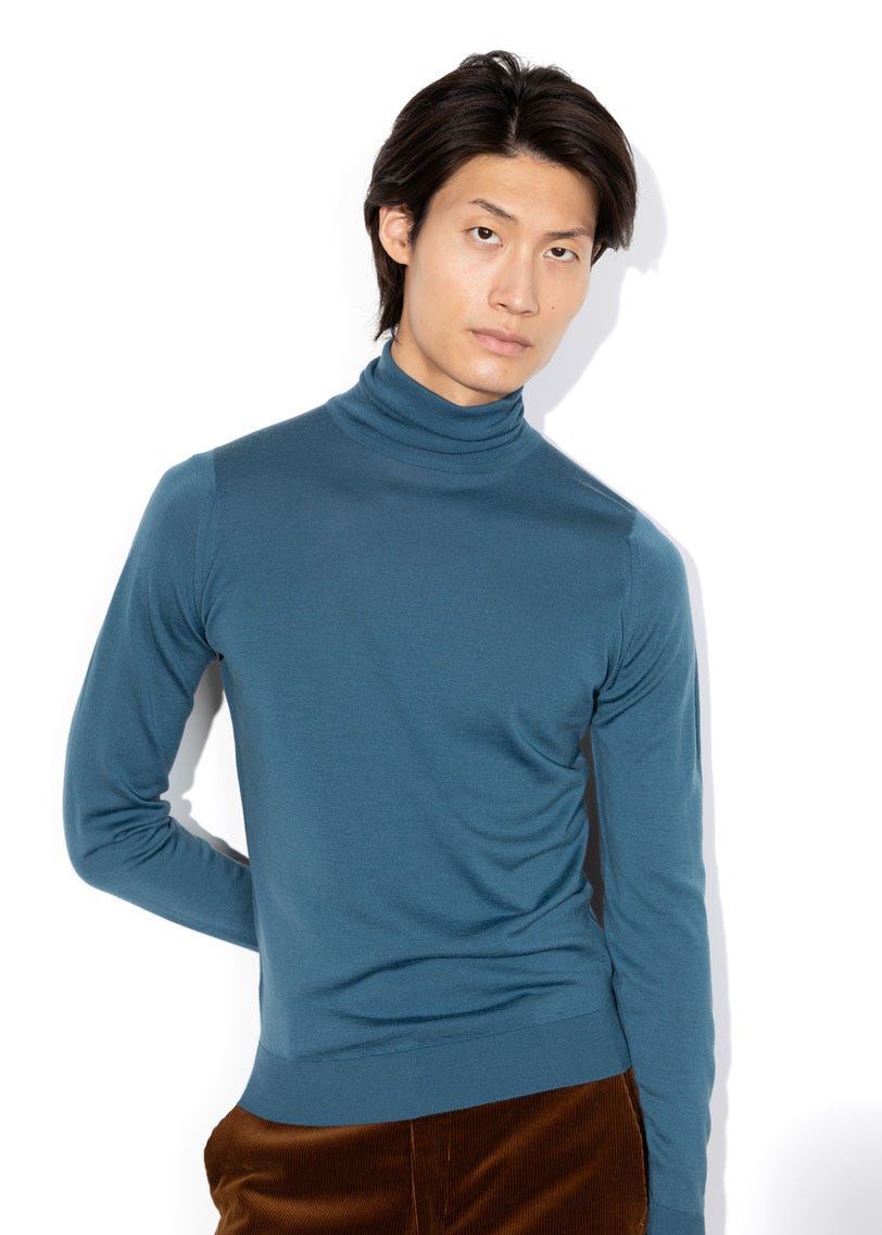Men s Roll Neck Jumpers John Smedley