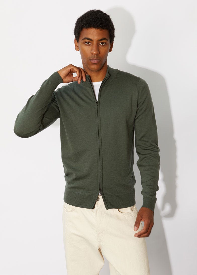 John smedley zip cardigan outlet