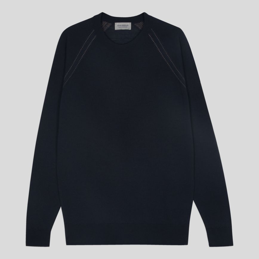 Wakebridge Jumper In Midnight | Official John Smedley Outlet