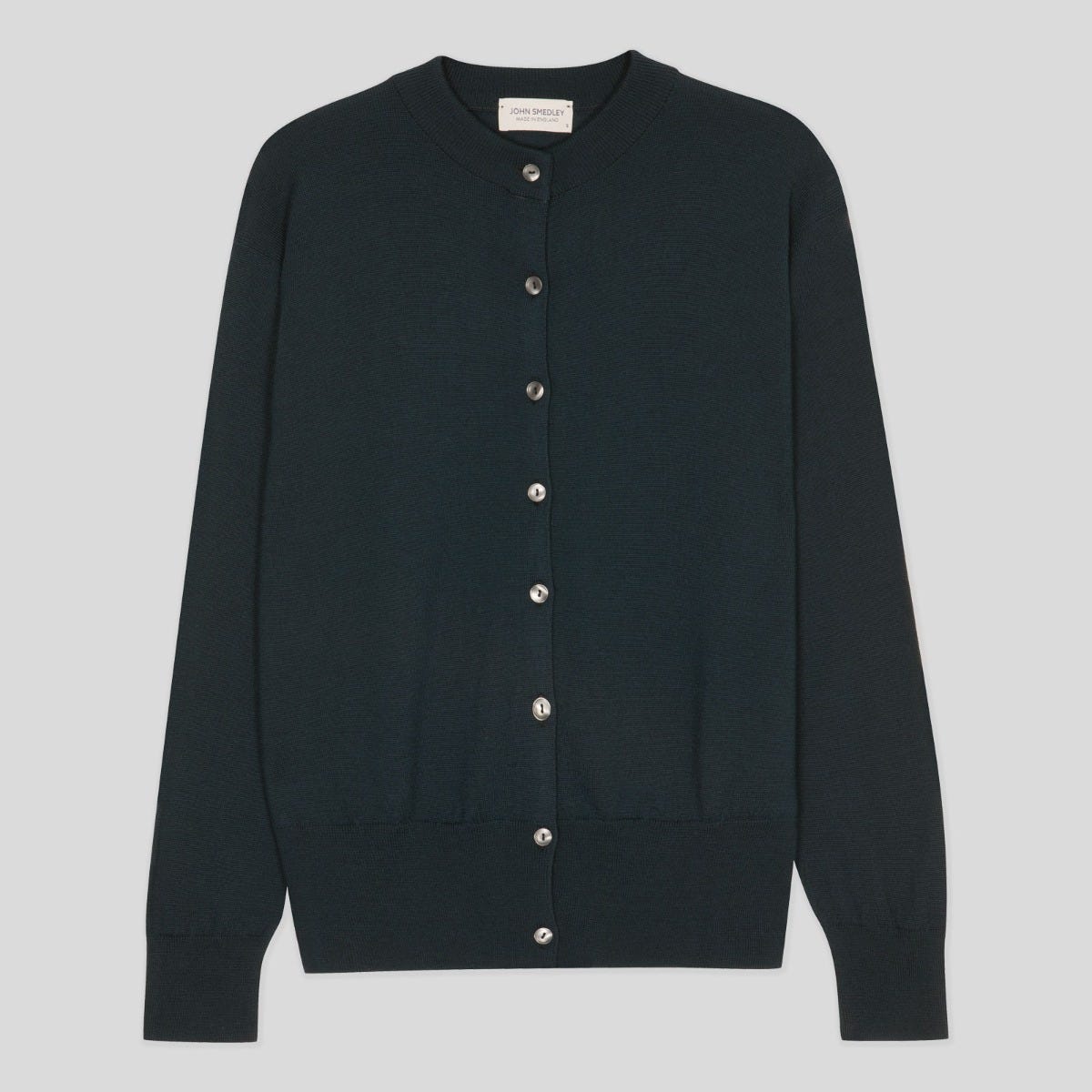 Everly - Extra Fine Merino Wool Cardigan - Orion Green - m