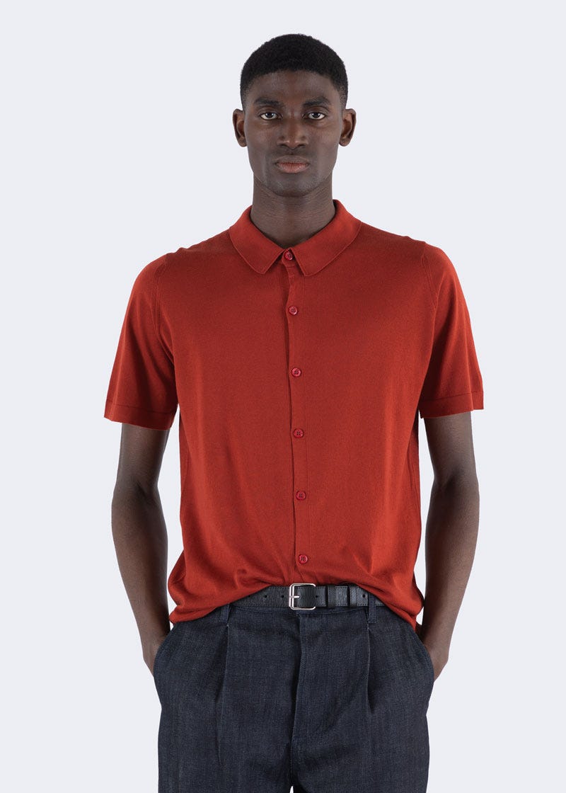 Men's Knitted Polo Shirts | Merino & Sea Island Cotton
