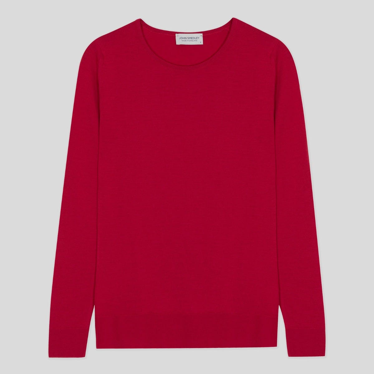 Geranium - Extra Fine Merino Wool Jumper - Cranberry - s
