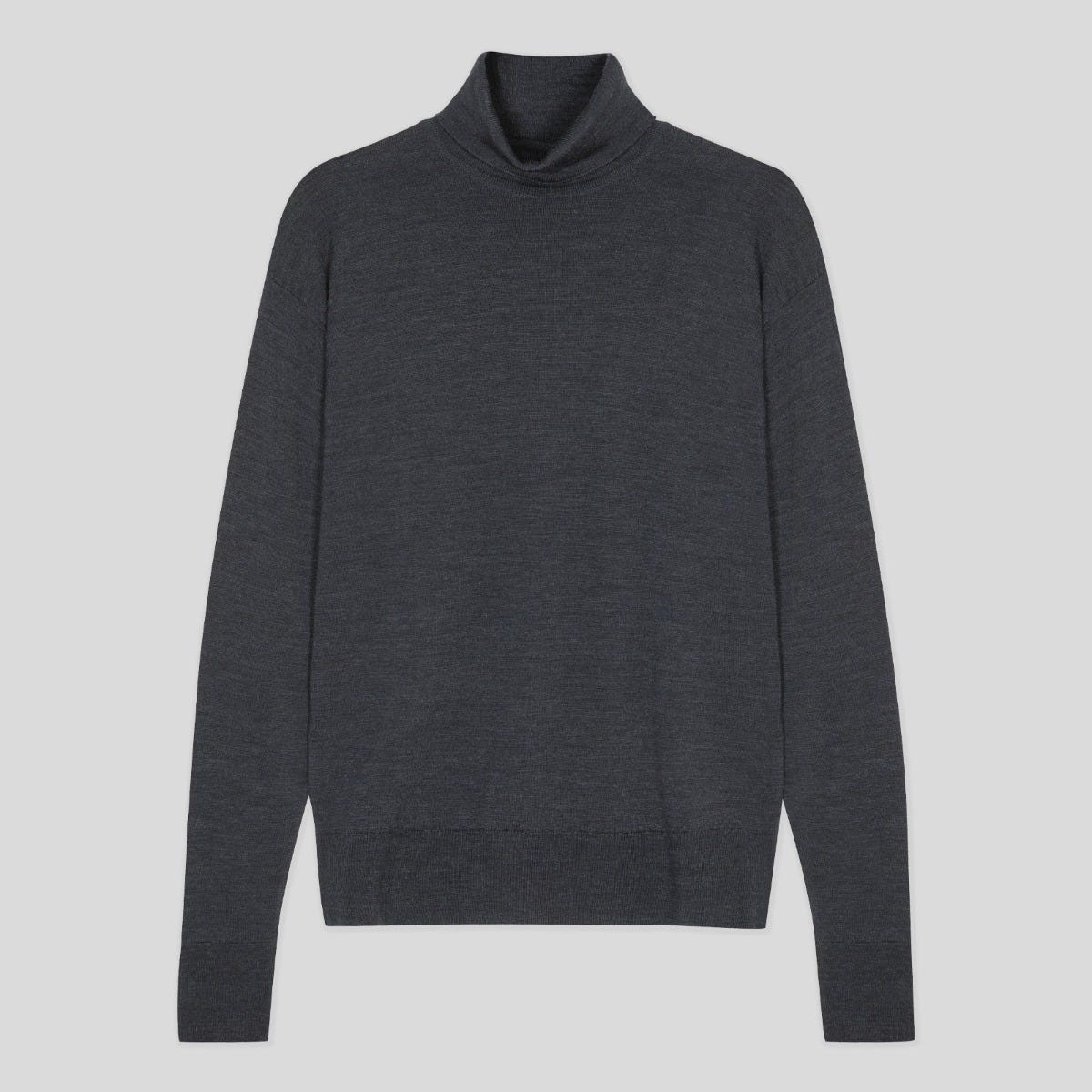 Letty - Extra Fine Merino Wool Jumper - Hepburn Smoke - m