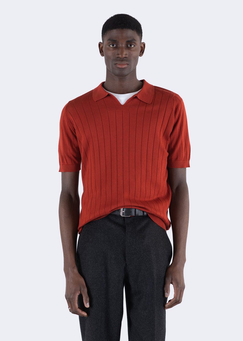 Men's Knitted Polo Shirts | Merino & Sea Island Cotton