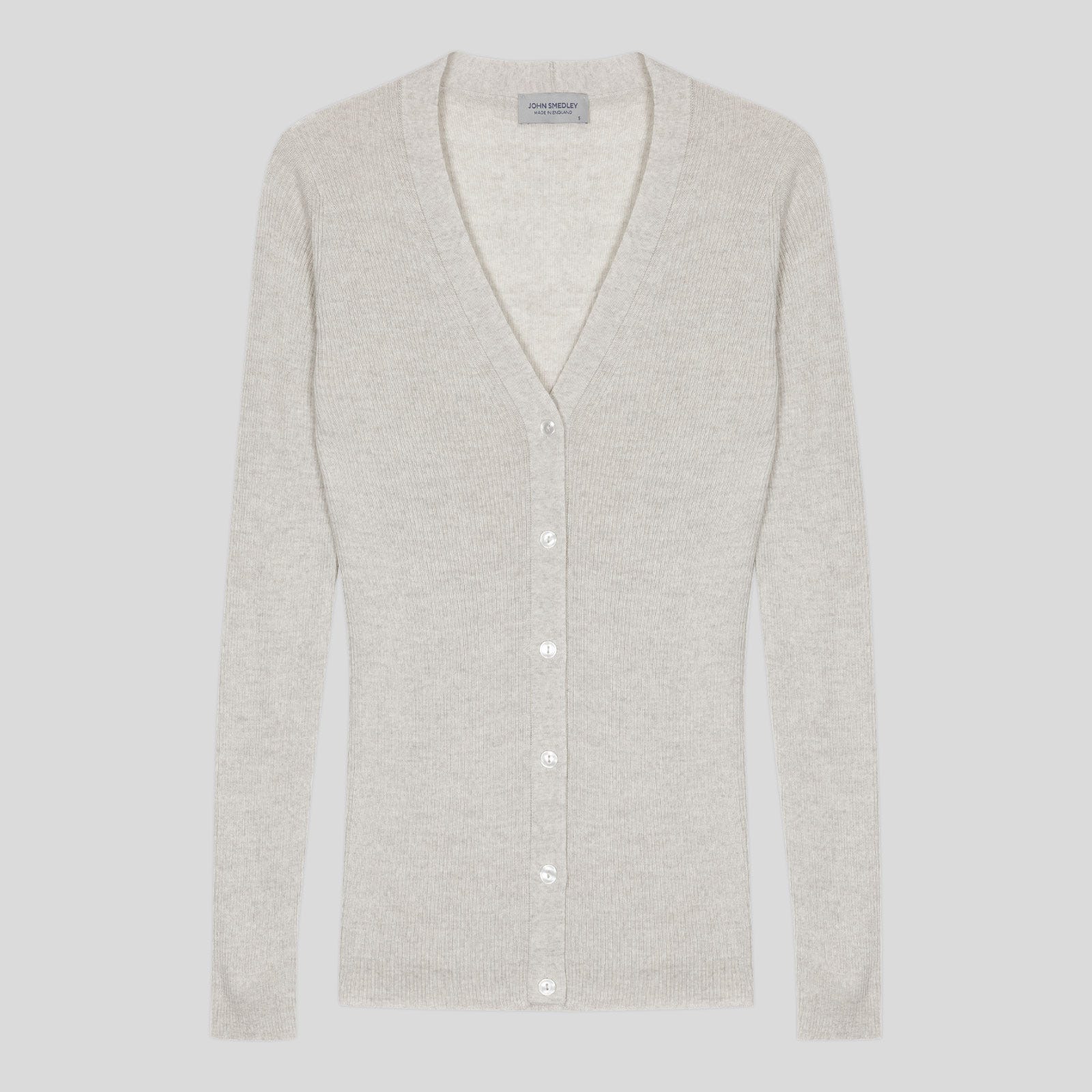 Tawney Cardigan in Grey Fleece, L